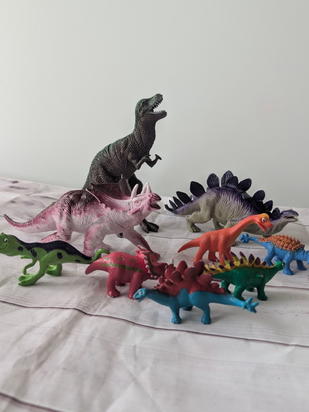 Toy Dinosaurs Plastic Ankyo Target Trex Triceratops Lot of 9 Stegosaurus